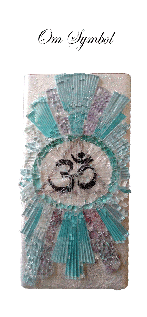 Mosaic Art Glass Om Symbol 