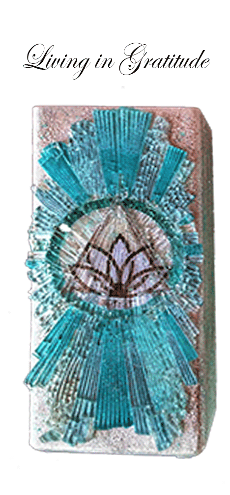 Mosaic Art Glass Living in Gratitude