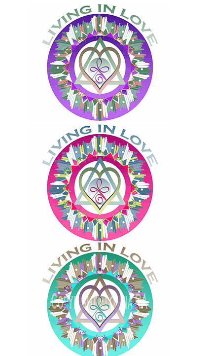 Lving in Love Window Decal