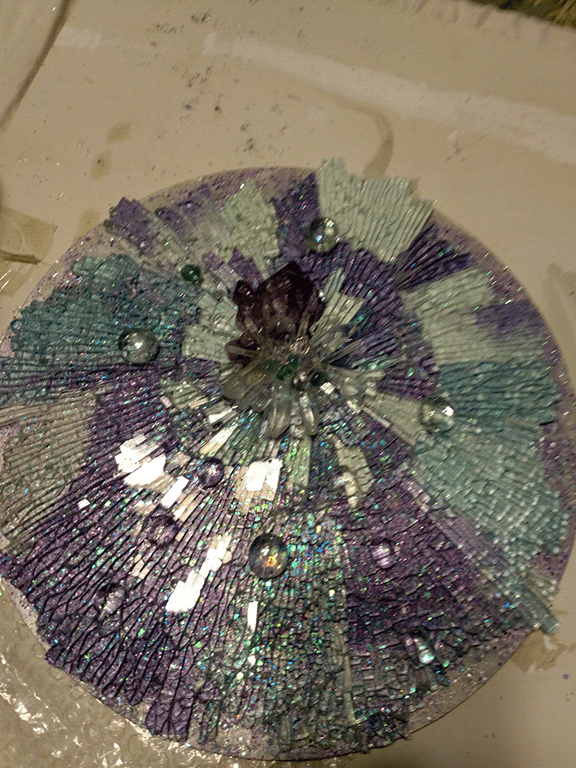 Mosaic Art Glass The Violet Flame Mandala