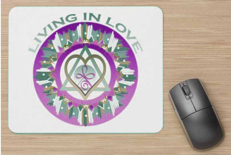 Living in Love Mouse Pad