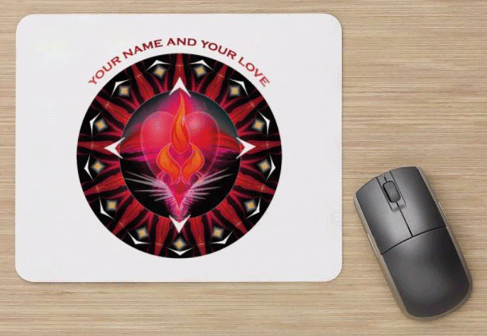 Twin Flame Mouse Pad